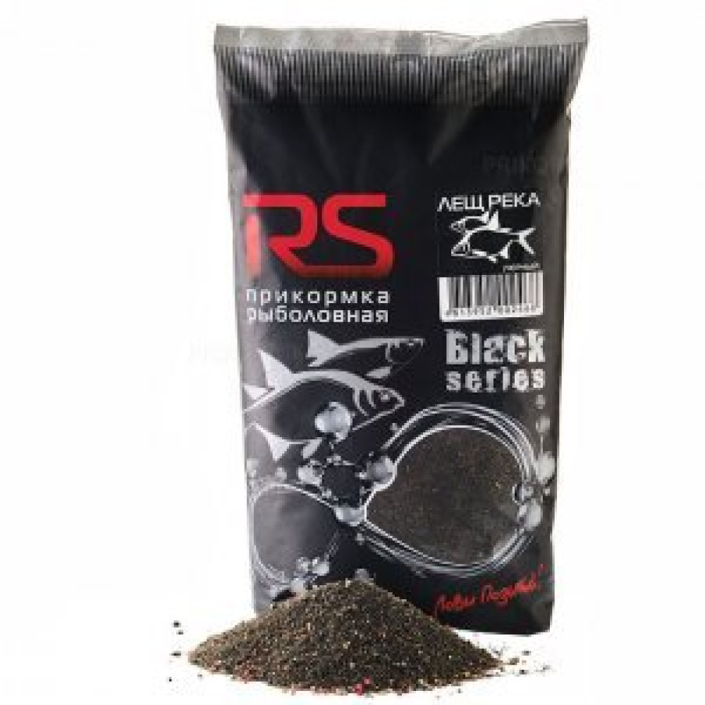 Прикормка рыболовная RS black series Лещ Река (черная)
