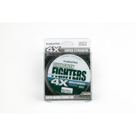 Плетеный шнур KAIDAPRO x4 FIGHTERS dark green 100m #0.18 15.72kg