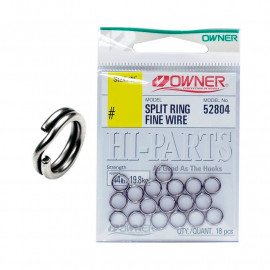 Заводные кольца Owner 52804 Split Ring Fine Wire #0 7kg