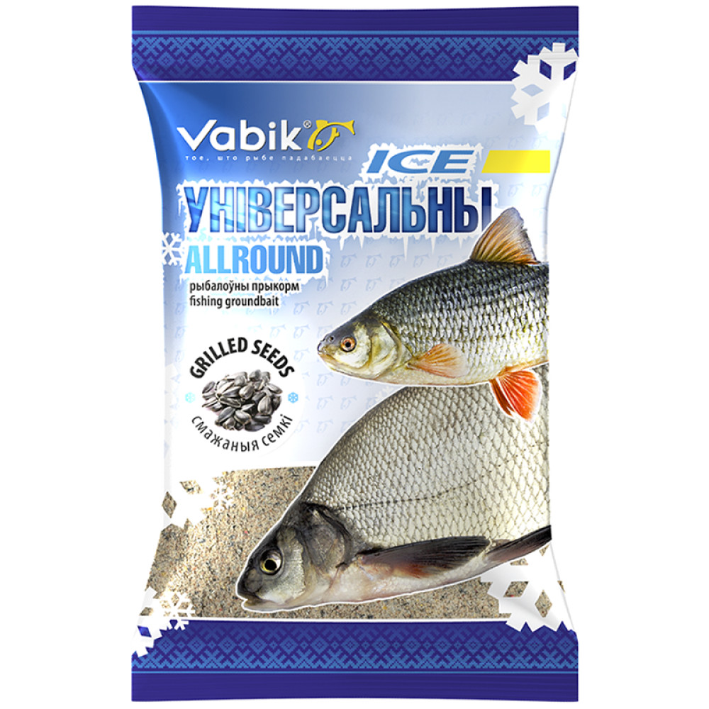 Прикормка рыболовная Vabik ICE УНИВЕРСАЛЬНАЯ ЖАРЕННЫЕ СЕМЕЧКИ 750г