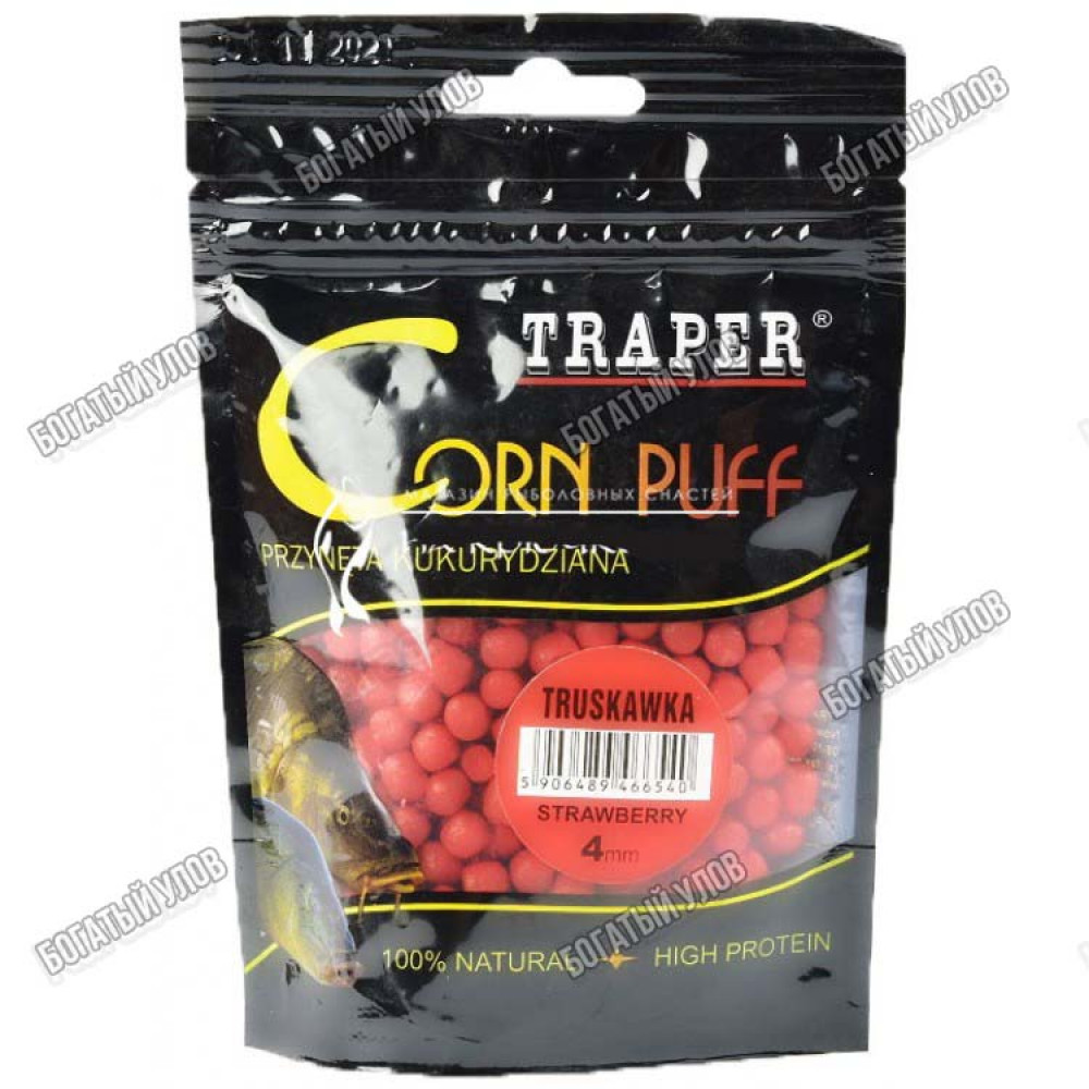 Приманка Traper Corn Puff 4mm/20g КЛУБНИКА