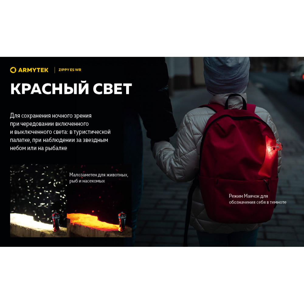 Фонарик Zippy WR Red