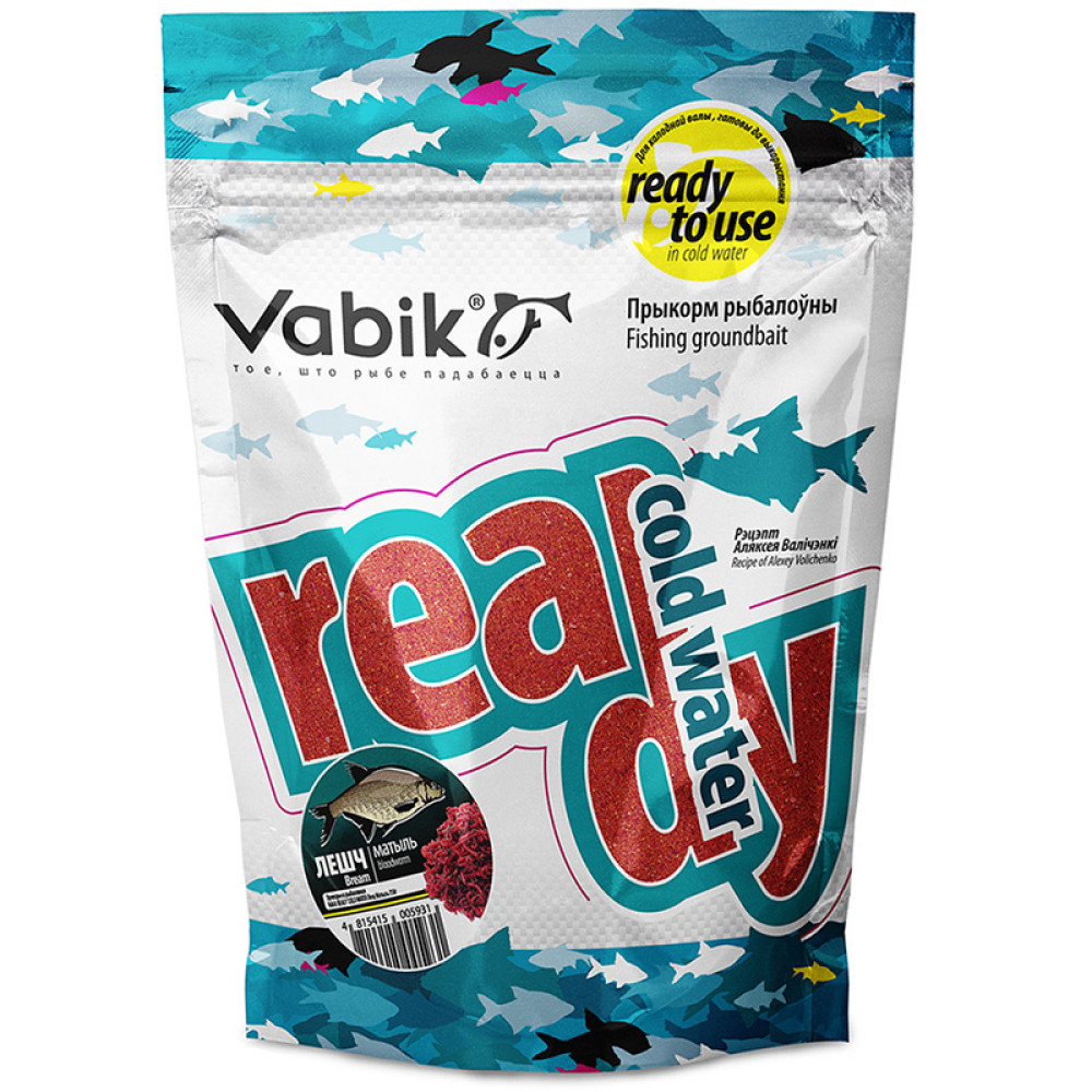 Прикормка Vabik READY COLD WATER Лещ Мотыль 750г